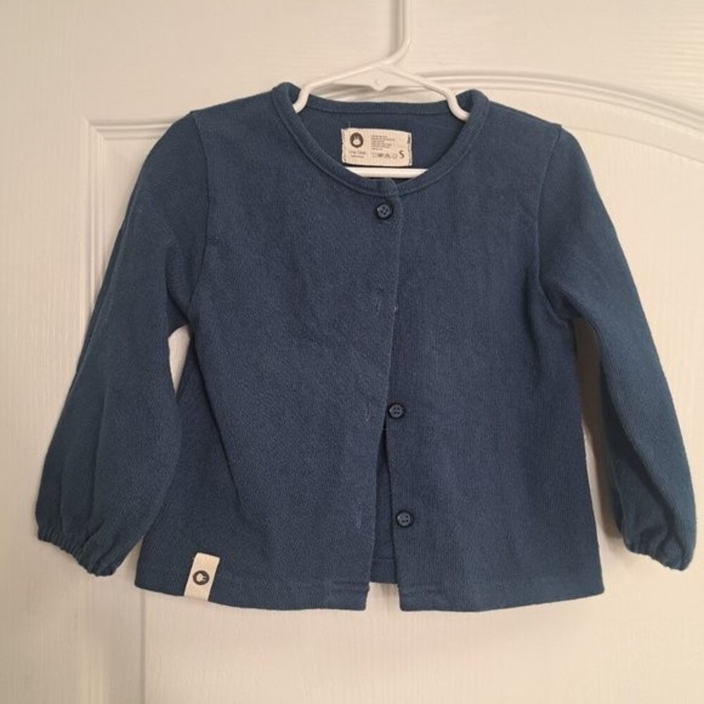 Arim Closet Dusty Blue Knit Cardigan